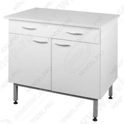 Стол-тумба лабораторный ЛК-900 СЛ-Тс ящиком (900х600х850) (материал корпуса-ЛДСП) (Керамика)