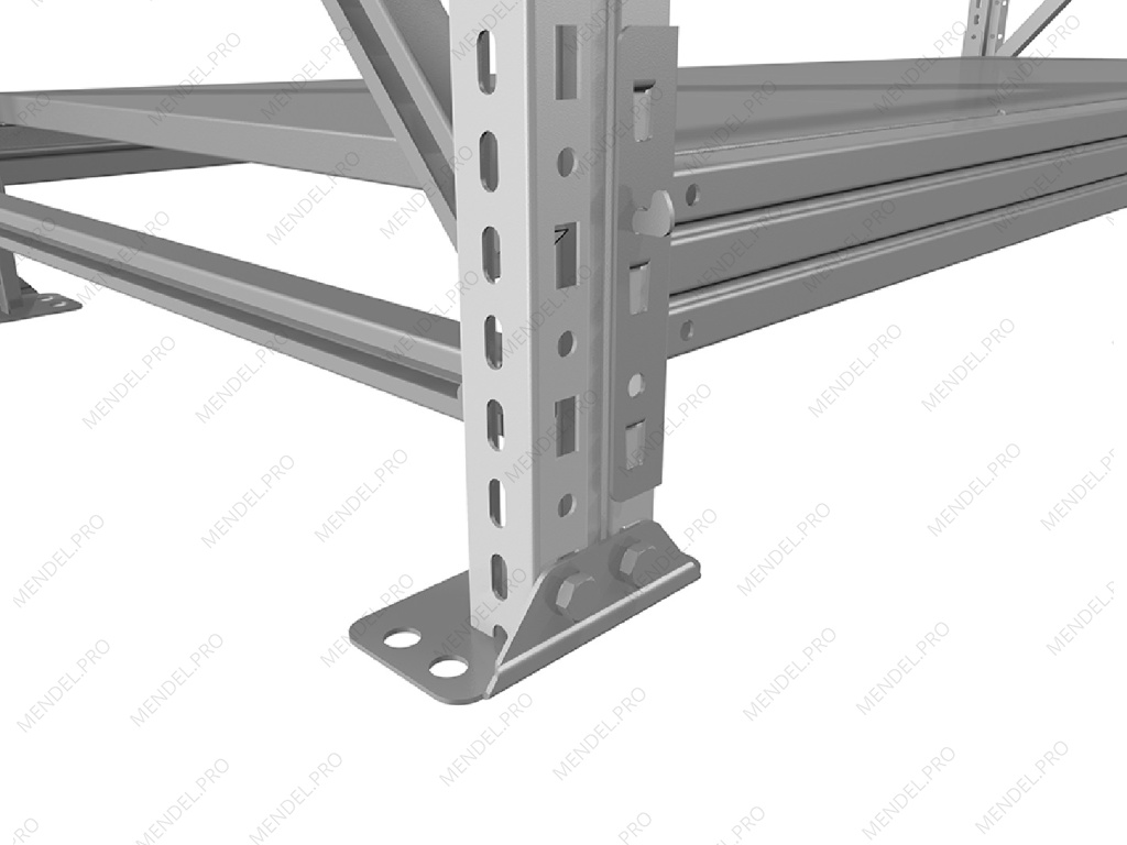 Стеллаж грузовой на зацепах 2000х1500х600 (4 яруса)