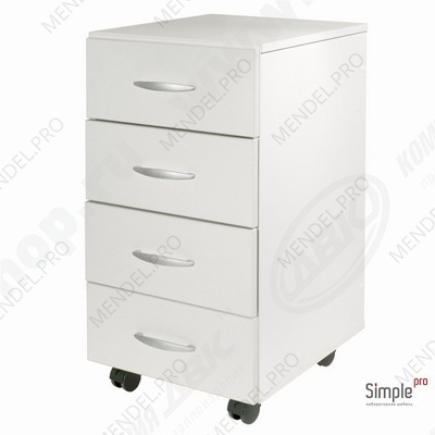 Тумба подкатная с 4-мя ящиками ЛК-400 ТПЯ-В (400х470х720)