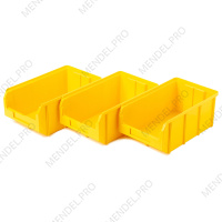 Пластиковый ящик Стелла-техник V-3-К3-желтый