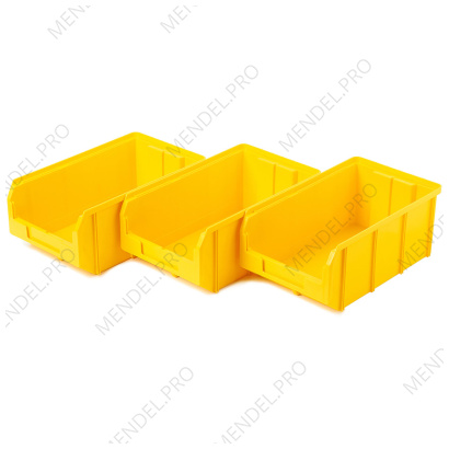 Пластиковый ящик Стелла-техник V-3-К3-желтый
