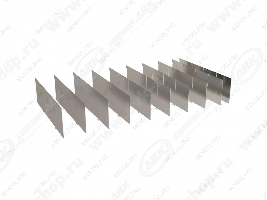 Перегородка 125х580 для ящика