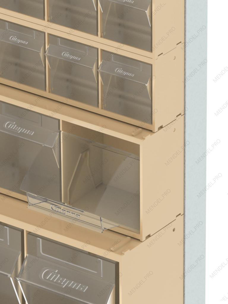 Стойка бежевая настенная/настольная Стелла-техник 401-03-01-01-B