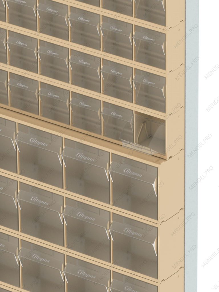 Стойка бежевая настенная Стелла-техник 402-06-05-00-B