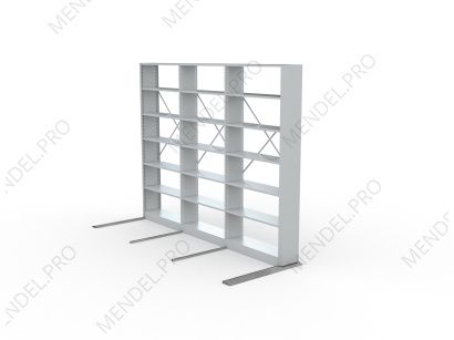 Стеллаж стационарный односторонний архивный 3155х1000х300