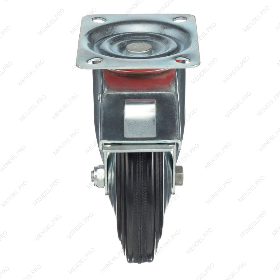 Колесо поворотное с тормозом Стелла-техник 4003-160