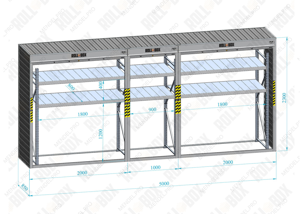Шкаф в паркинг ROLL‑BOX IN STOCK XL-2