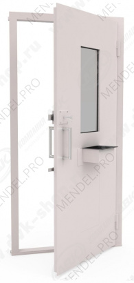 Кон.дв.ст300х700и щ.лот1кл унив с руч-скоб RAL9010