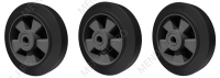 Комплект усиленных литых колес ᴓ200мм 3 шт. (для ТДБ 500)