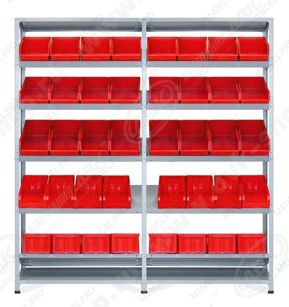 СТ-012 Стеллаж наклонный (5 ярусов) - НАБОР