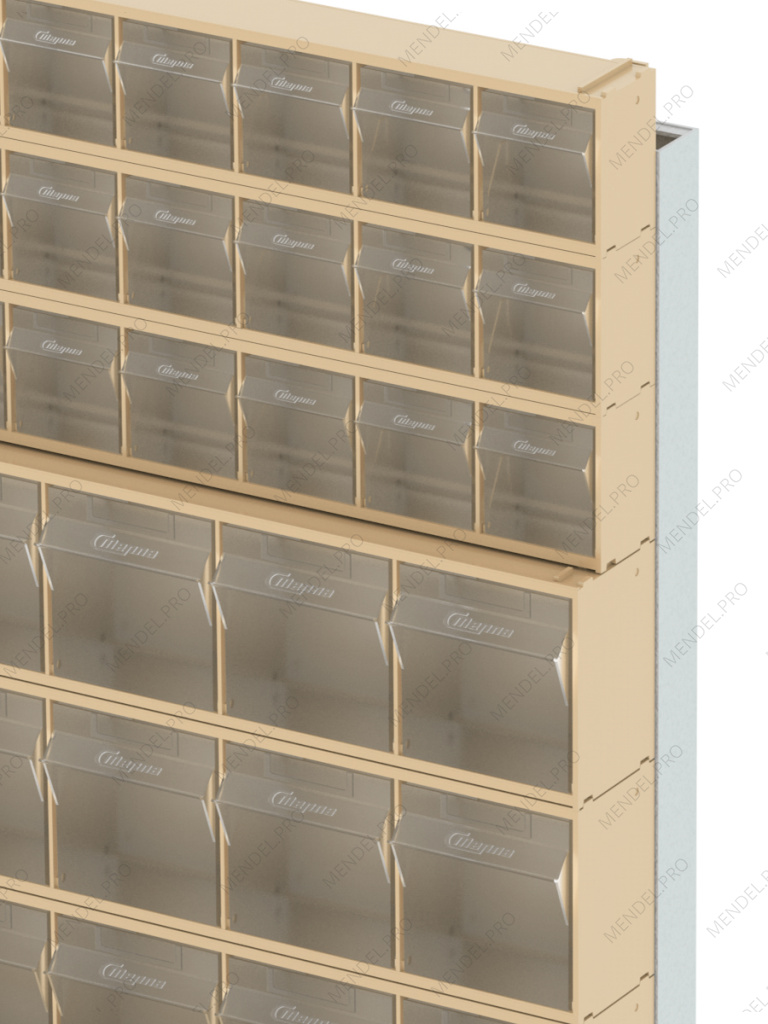 Стойка бежевая настенная Стелла-техник 402-03-03-03-B