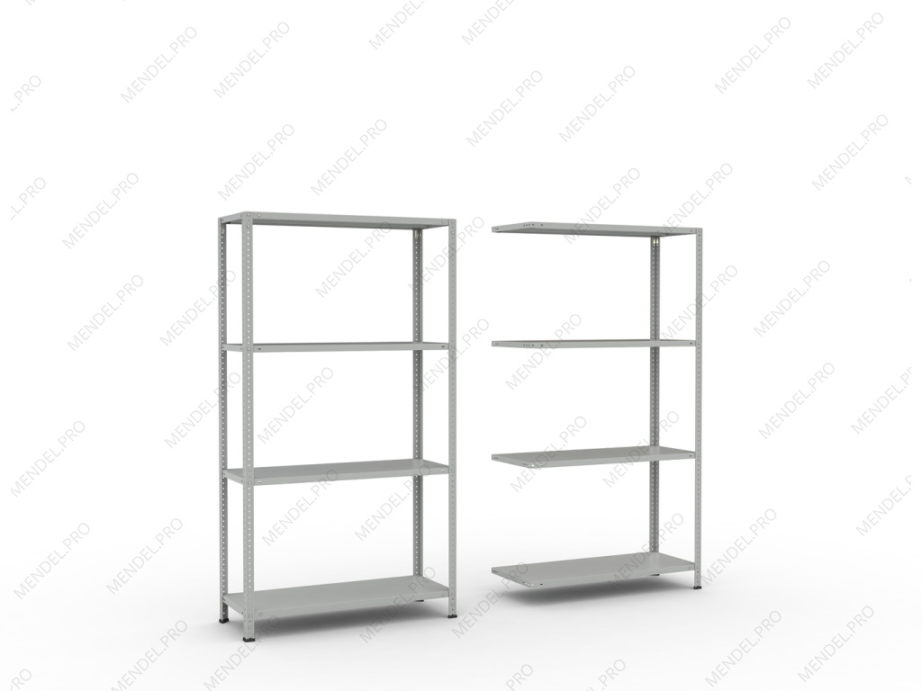 Стеллаж полочный на болтах 1850х1000х600 (4 полки)