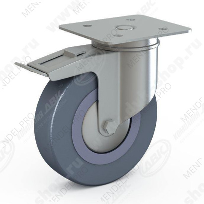 Колесо 100 поворотное с тормозом