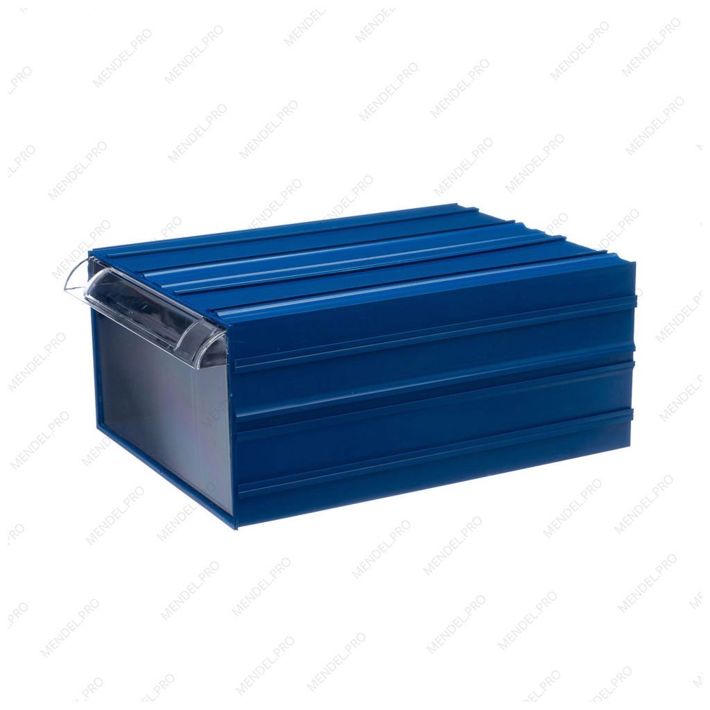 Пластиковый короб Стелла-техник С-510-синий-прозрачный