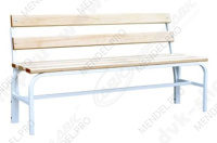 Скамья гардеробная со спинкой 1500(Липа)