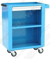 Тележка инстр с зад. и бок. стенками 3 полки,ящик