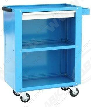Тележка инстр с зад. и бок. стенками 3 полки,ящик