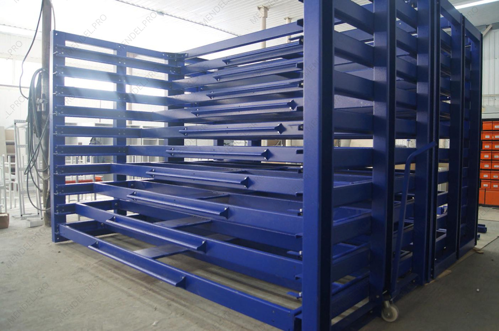 Стеллаж для хранения листового металла 3000х1500 (горизонтальный)