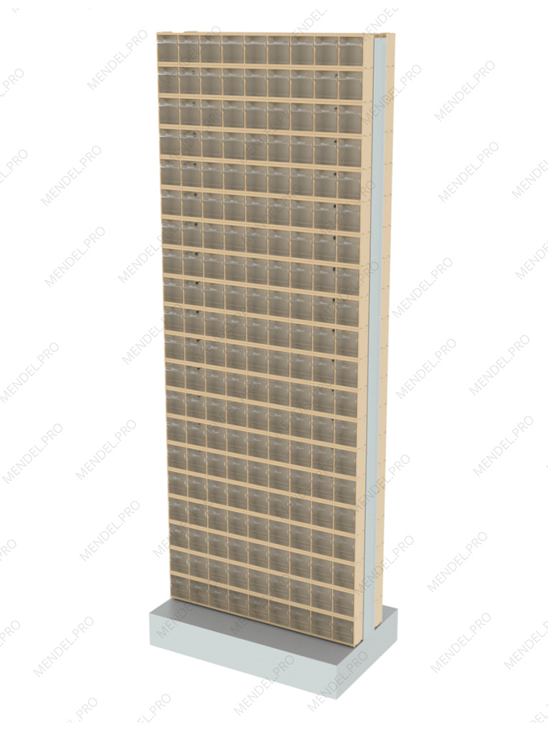 Стойка бежевая двусторонняя напольная Стелла-техник 406-20-00-00-B