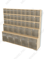 Стойка бежевая настенная/настольная Стелла-техник 401-03-01-01-B