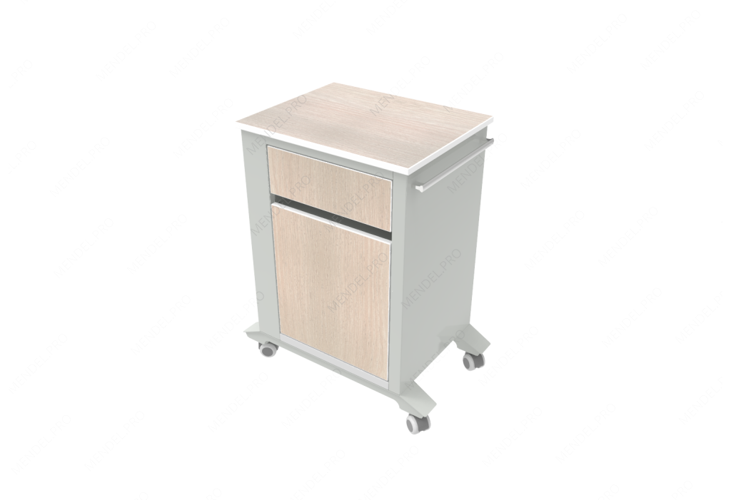 Тумба медицинская прикроватная ТМП-02.6-"Айболит", без столика, ЛДСП