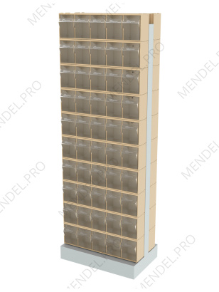 Стойка бежевая двусторонняя напольная Стелла-техник 406-00-00-10-B