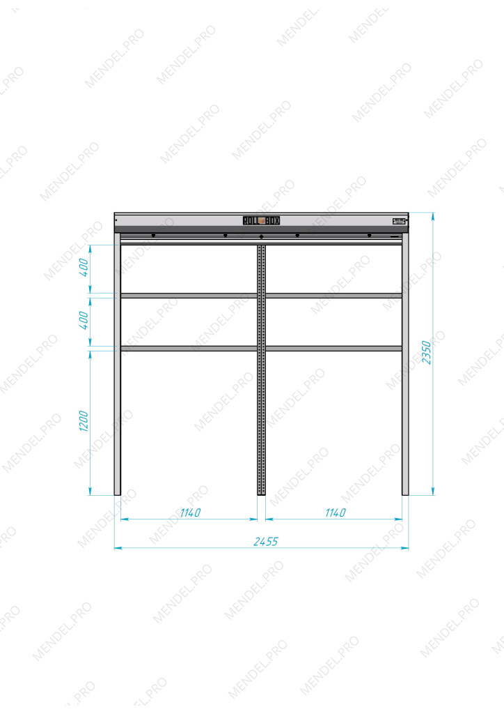 Роллетный шкаф ROLL-BOX SIMPLE Plus 24.05.22.V1-1