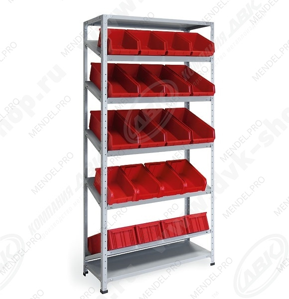 СТ-012 Стеллаж наклонный доп.(5 ярусов) - НАБОР