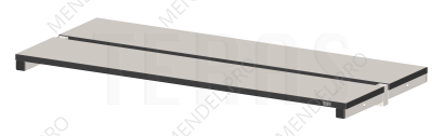 Полка для оборудования 2х(1500х300 мм)для серии DUAL