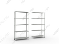 Стеллаж полочный на болтах 2000х1000х600 (5 полок)