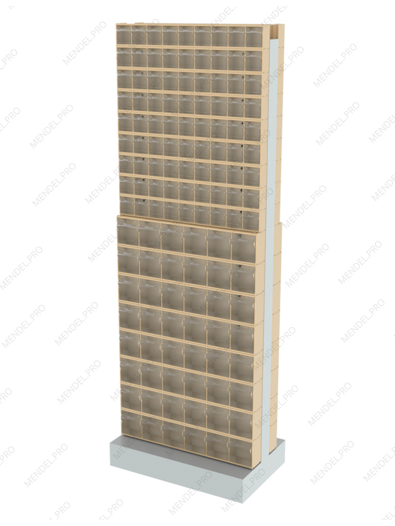 Стойка бежевая двусторонняя напольная Стелла-техник 406-09-08-00-B