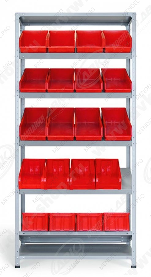 СТ-012 Стеллаж наклонный (5 ярусов) - НАБОР