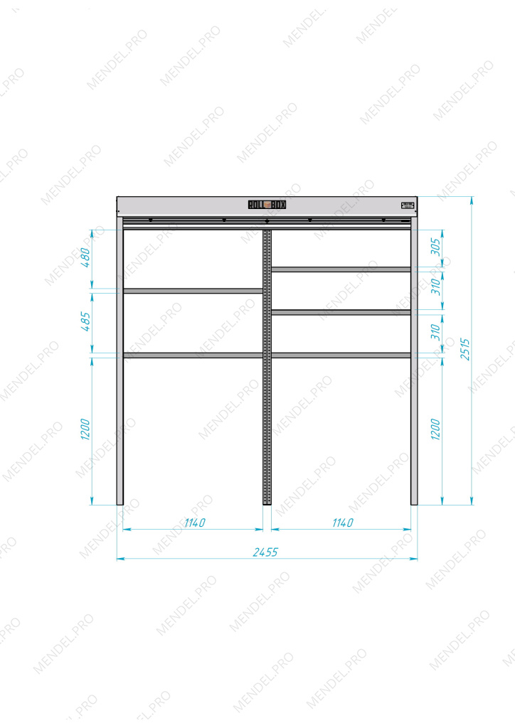 Роллетный шкаф ROLL-BOX SIMPLE Plus 24.08.23.V2-1