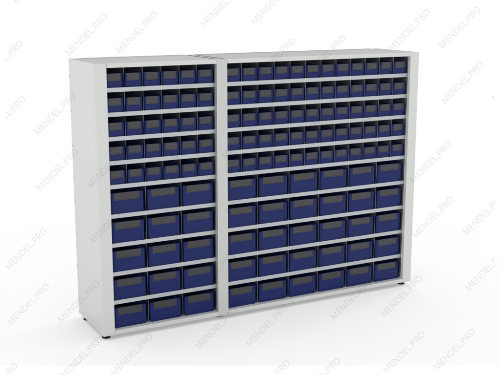 Система хранения с ячейками HARDO XSM 1830х2580х550 мм (135 ячеек)