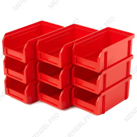 Пластиковый ящик Стелла-техник V-1-К9-красный