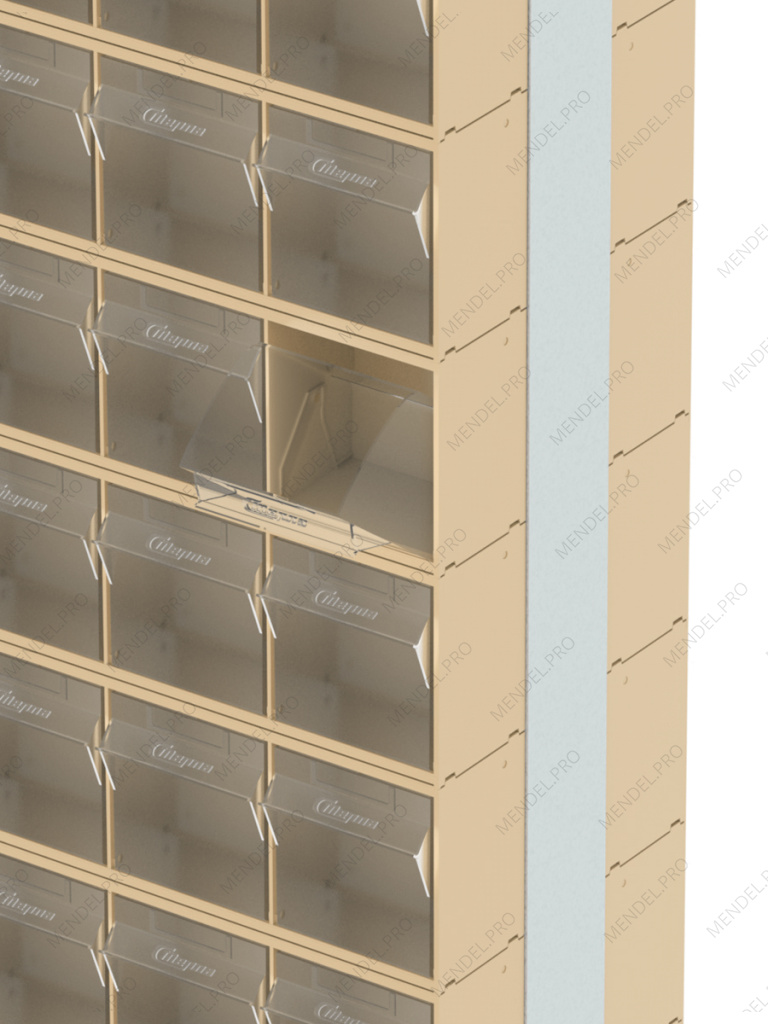Стойка бежевая двусторонняя напольная  Стелла-техник 406-00-14-00-B