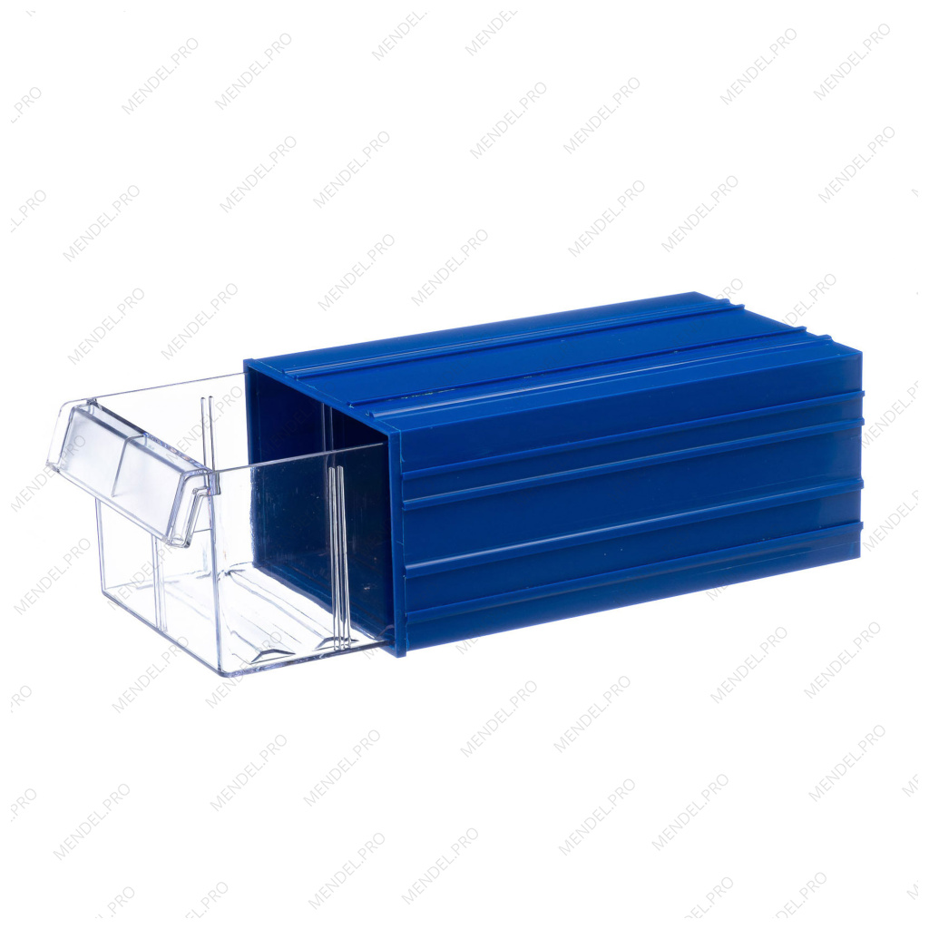 Пластиковый короб Стелла-техник С-2-синий-прозрачный