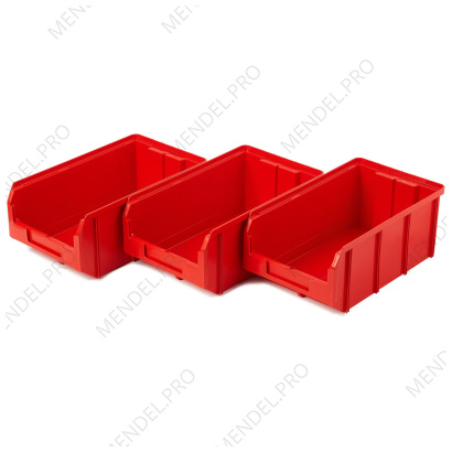 Пластиковый ящик Стелла-техник V-3-К3-красный