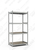 Стеллаж СТ-023 2500х1200х800 (4 яруса)