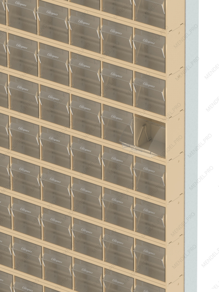 Стойка бежевая настенная Стелла-техник 402-13-00-00-B