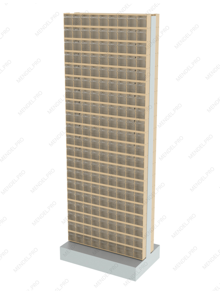 Стойка бежевая двусторонняя напольная Стелла-техник 406-20-00-00-B