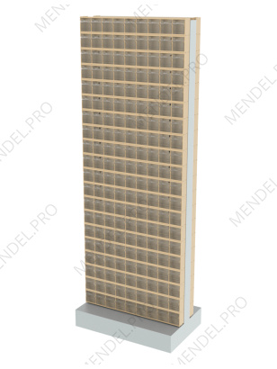 Стойка бежевая двусторонняя напольная Стелла-техник 406-20-00-00-B