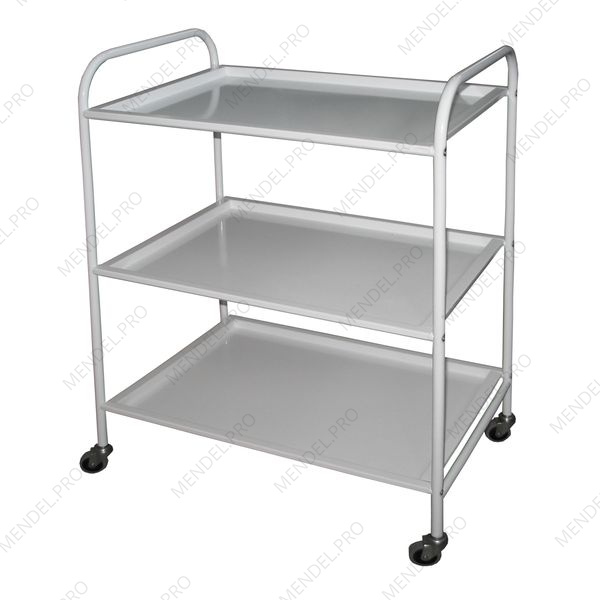 Стол инструментальный предметный трехполочный СИП-3/М-"Айболит"