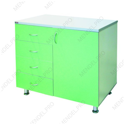 Тумба медицинская с выдвижными ящиками и дверкой Т 2.02-"Айболит"