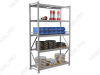 Стеллаж грузовой на зацепах 3000х1500х600 (6 ярусов)