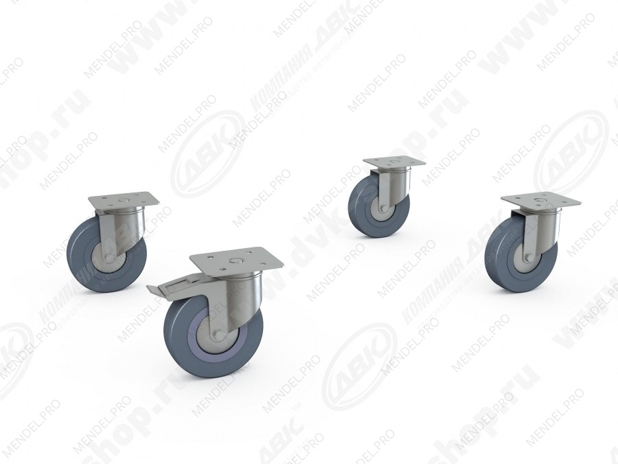 К-т колёс 100 поворотные