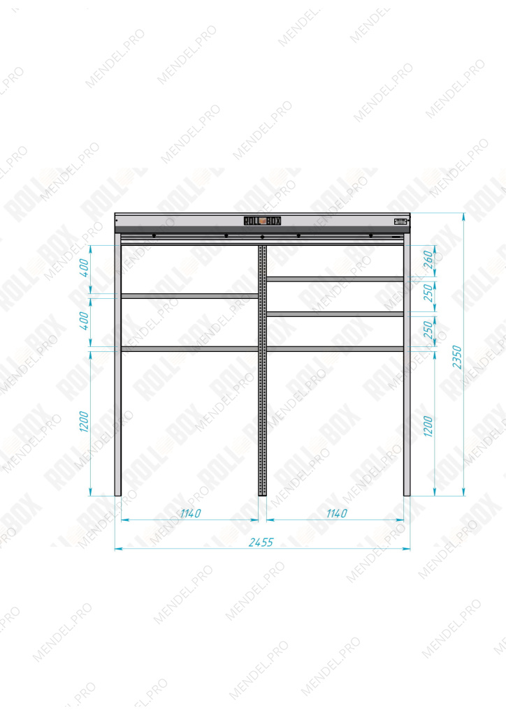 Роллетный шкаф ROLL-BOX SIMPLE Plus 24.07.23.V1-1