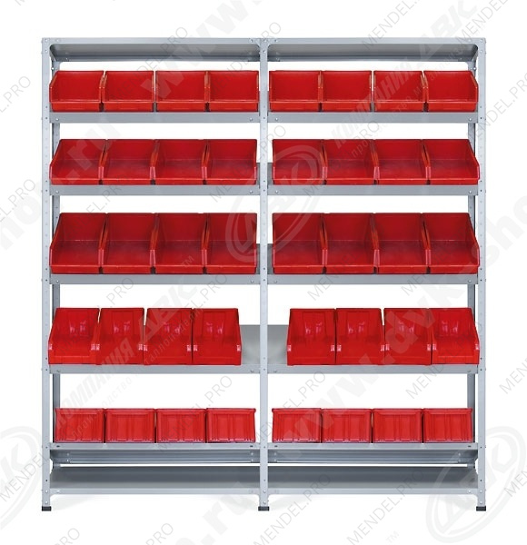 СТ-012 Стеллаж наклонный доп.(5 ярусов) - НАБОР