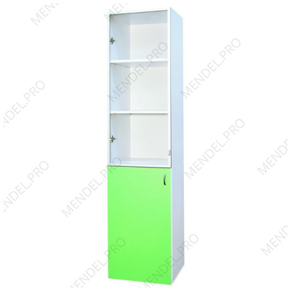 Шкаф медицинский двухсекционный однодверный Ш 1.01-"Айболит"