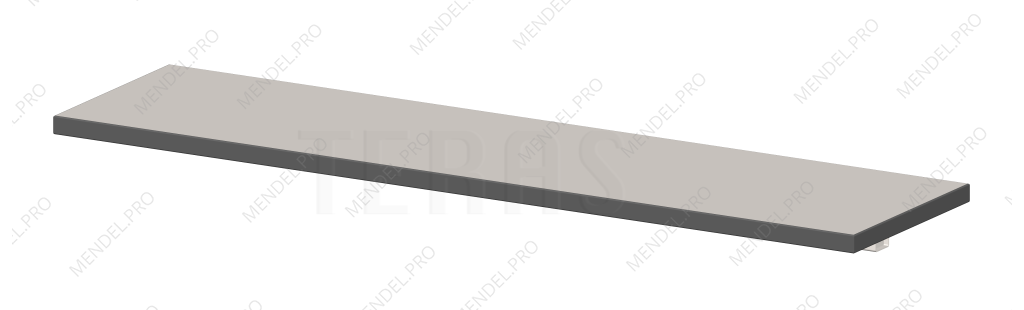 Нижняя полка для оборудования 1200х300 мм